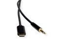 ROLINE Adapter Kabel USB Typ C - 3,5mm Audio, ST/ST, schwarz, 1,8 m