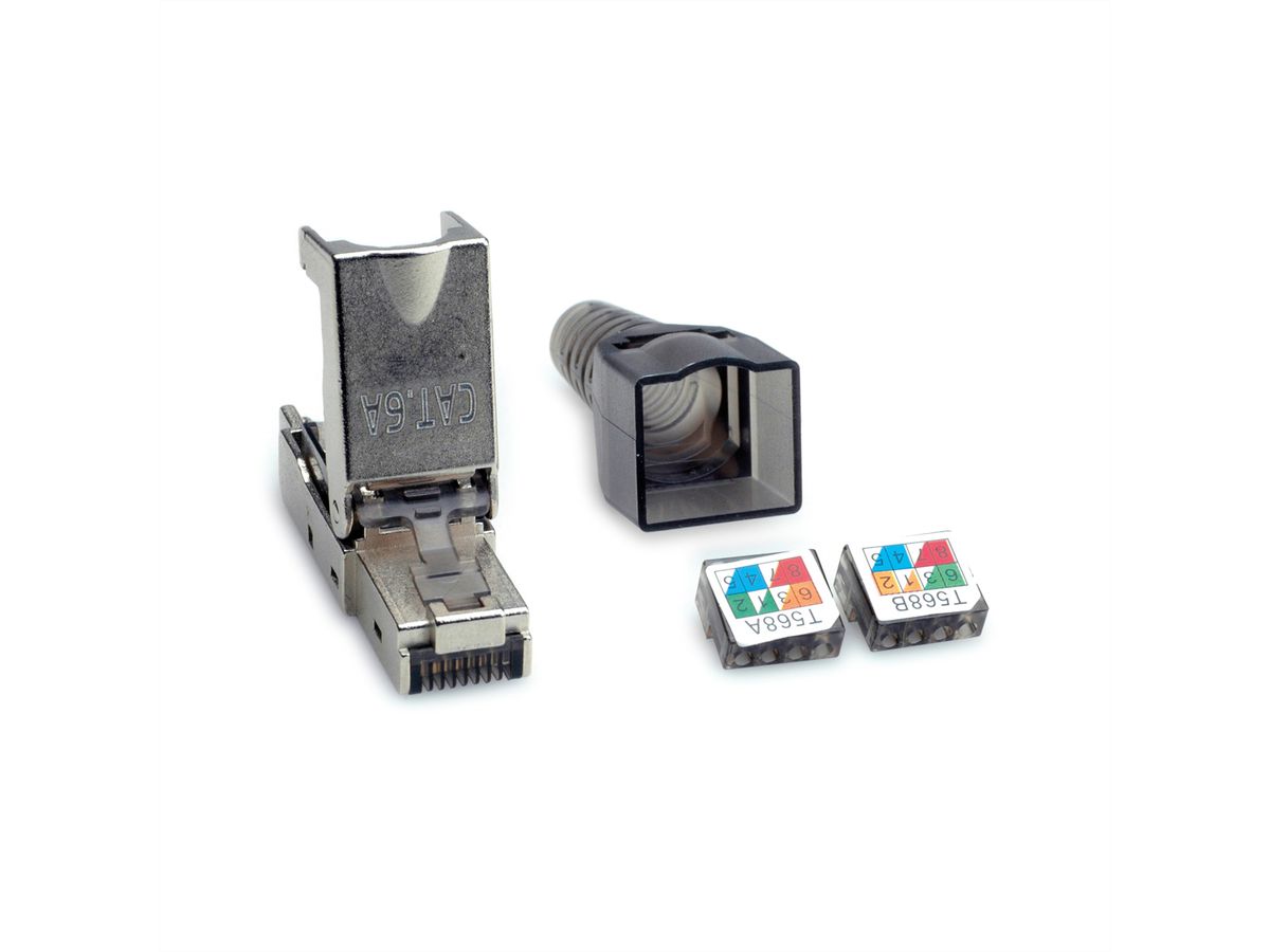 VALUE feldkonfektionierbarer RJ-45 Stecker Cat.6A (Class EA), STP