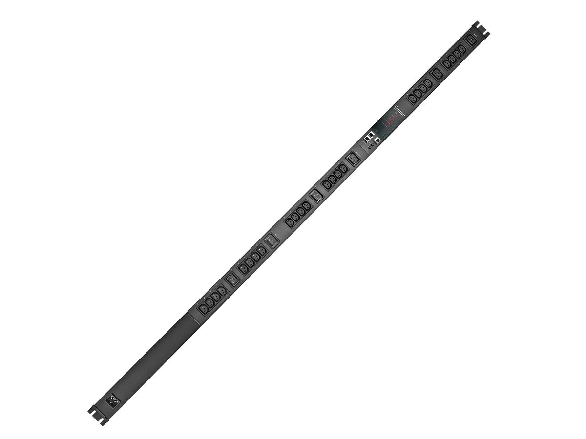 GUDE EPC 87-1310-18 30-fach switched & metered PDU, vertikaler Einbau 0HE, schwarz, 170 cm