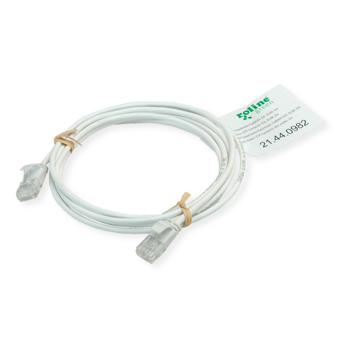 ROLINE GREEN Cordon Data Center UTP Cat.6A (Classe EA), LSOH, slim, noir, 0,15 m