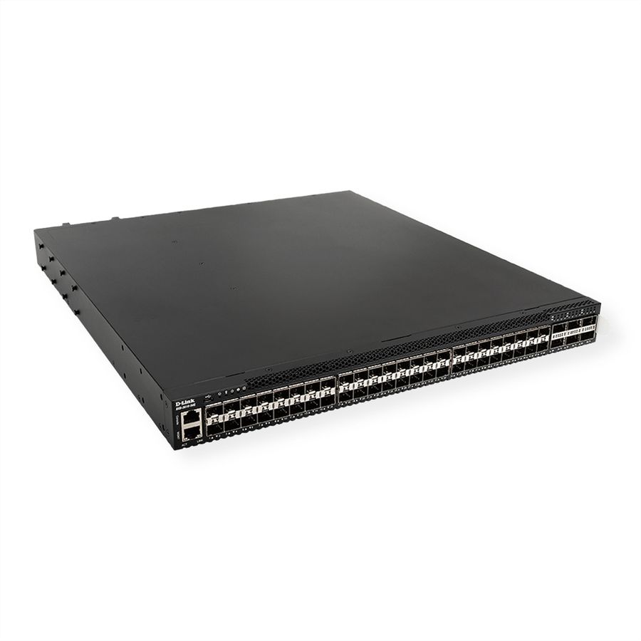 D-Link DXS-3610-54S/SI/E 48x 1/10GbE SFP/SFP+, Switch administrable 6x 40/100GbE QSFP+/QSFP28 Ports L3 Stackable 10G