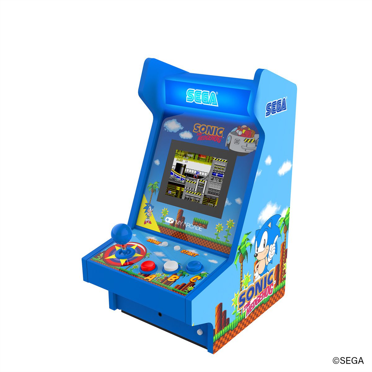 My Arcade Sonic the Hedgehog Mighty Player, Mini-Arcade, 4 Spiele, 3.5" Display