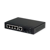 ROLINE Gigabit Ethernet Switch 6 Ports (5x 10/100/1000 + 1x SFP, 4x PoE+)