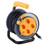 Schönenberger Enrouleur de câble Color, 4x T.13, 15m de câble H05VV-F-3G1mm2