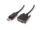 VALUE Câble DisplayPort DP M - DVI-D M, noir, 1 m