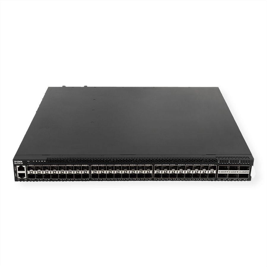 D-Link DXS-3610-54S/SI/E 48x 1/10GbE SFP/SFP+, Switch administrable 6x 40/100GbE QSFP+/QSFP28 Ports L3 Stackable 10G