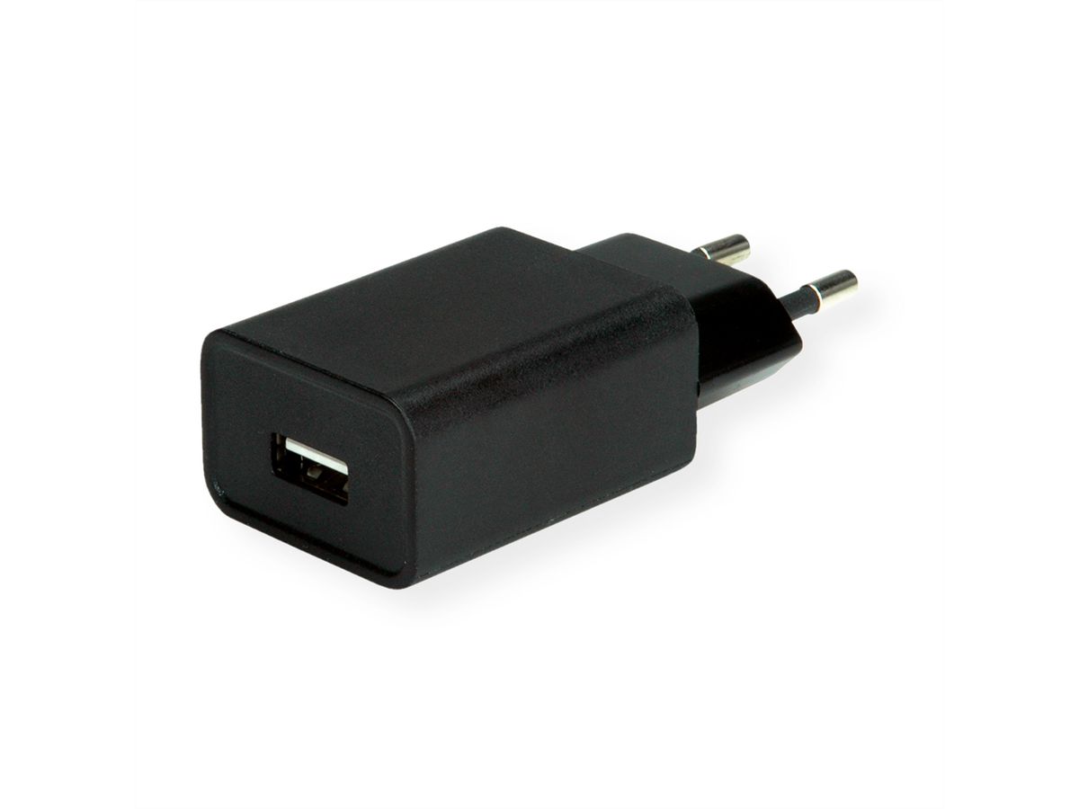 VALUE USB QC3.0 Charger mit Euro-Stecker, 1 Port (Typ-A QC), 18W