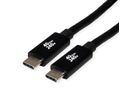 ROLINE Câble USB4 Gen3x2, C–C, M/M, 8K UHD-2, 40Gbit/s, 240W, noir, 2 m