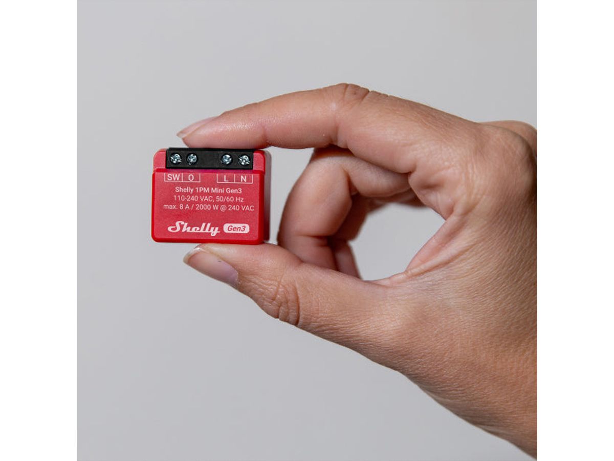 Shelly  Actionneur de commutation 1PM Mini GEN 3, (Version New Pack)