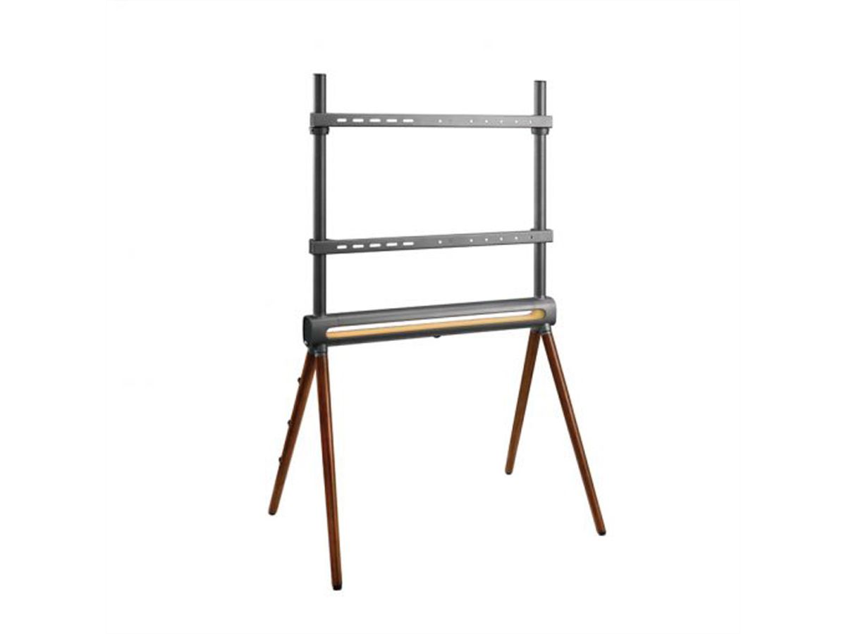 Hagor Système de stand Elia Studio Shine Wood, système de stand autonome, noir/gris