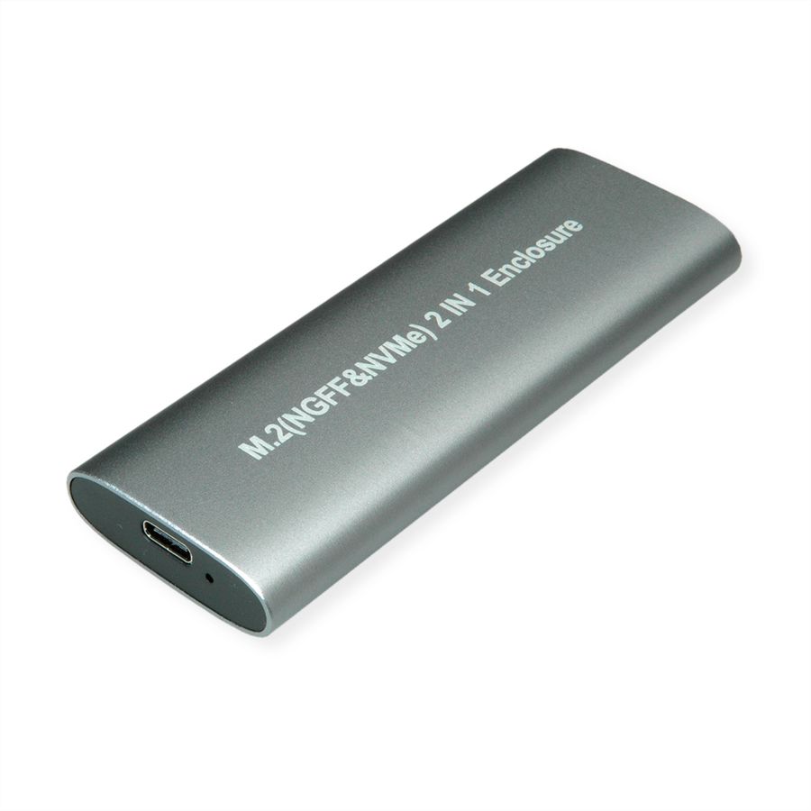 VALUE Boîtier externe SSD, M.2, NVMe - USB 3.2 Gen 2 type C