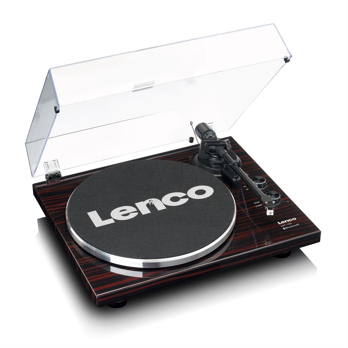 Lenco Platine vinyle LBT-189WA , noir / marron