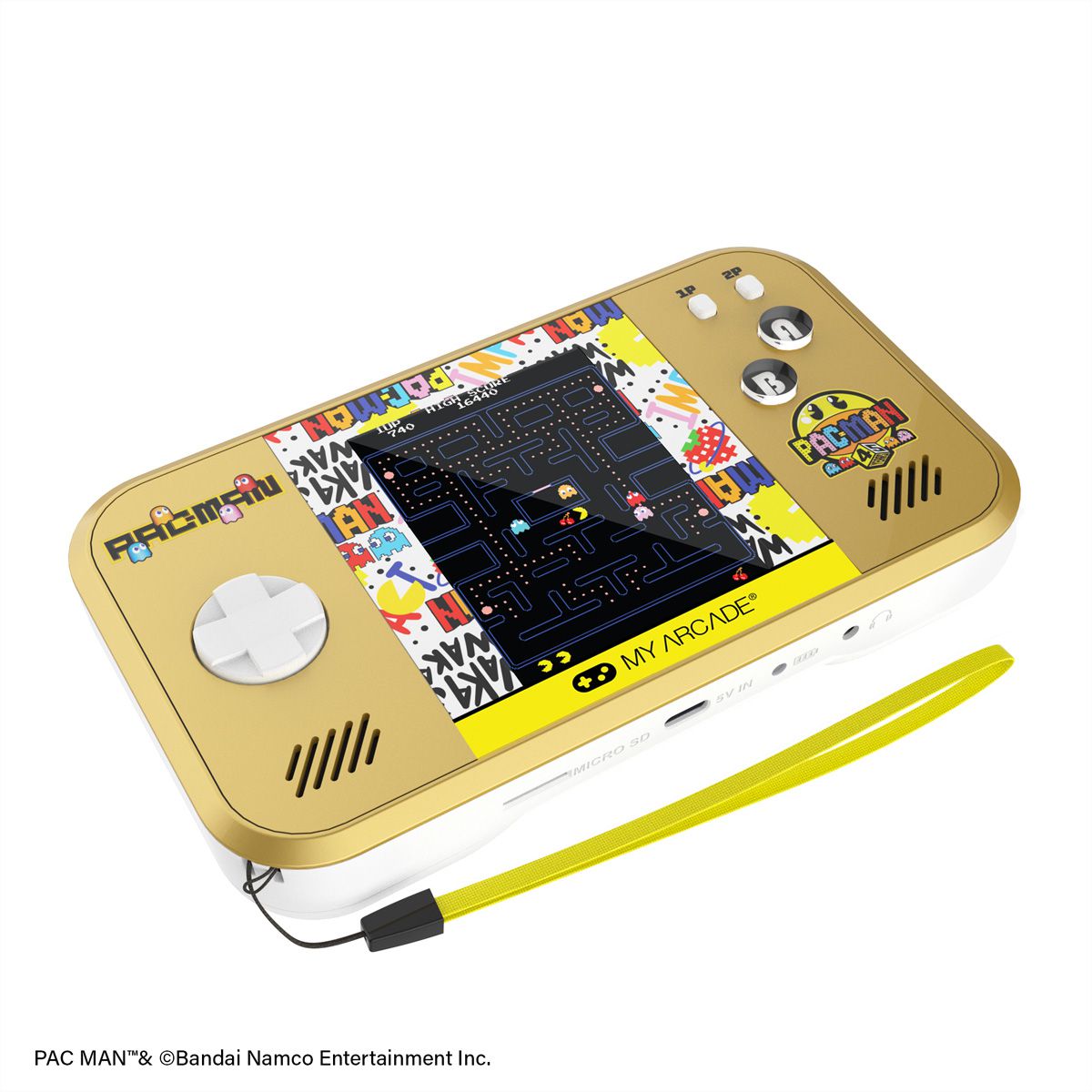 My Arcade PAC-MAN 45th Pocket Player Max, Pocket Player, 5 Spielvarianten, 3.5" Display