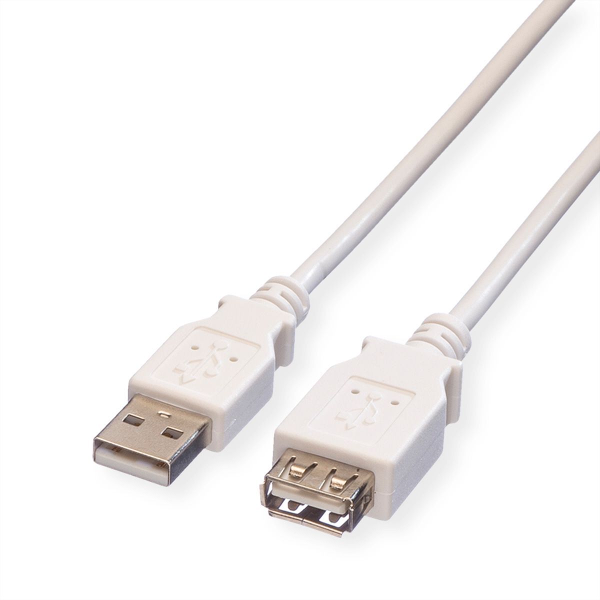 VALUE Câble USB 2.0 Type A-A, M/F, blanc, 1,8 m