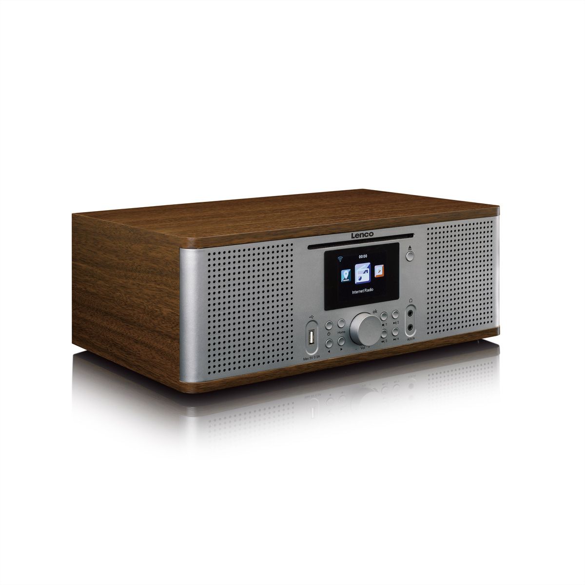 Lenco DIR-270 DAB+ Radio, walnuss
