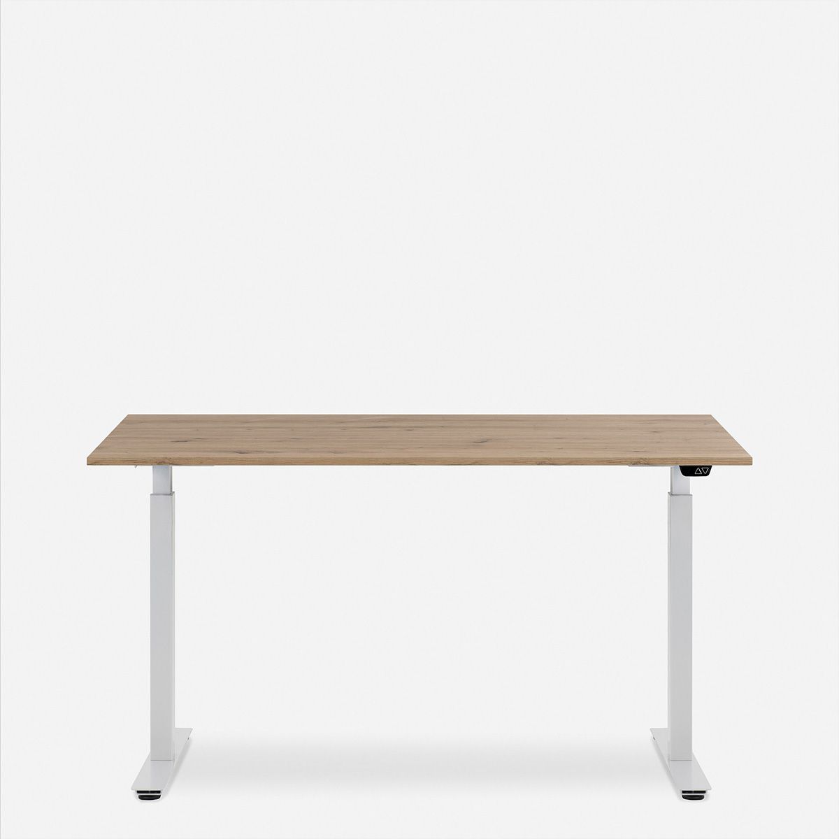 WRK21 Schreibtisch Smart 180 x 80 cm, Höhenverstellbar, Kendal Eiche / Weiss