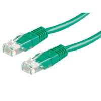 ROLINE Patchkabel Cat.5e (Class D) UTP, PoE, grün, 0,5 m