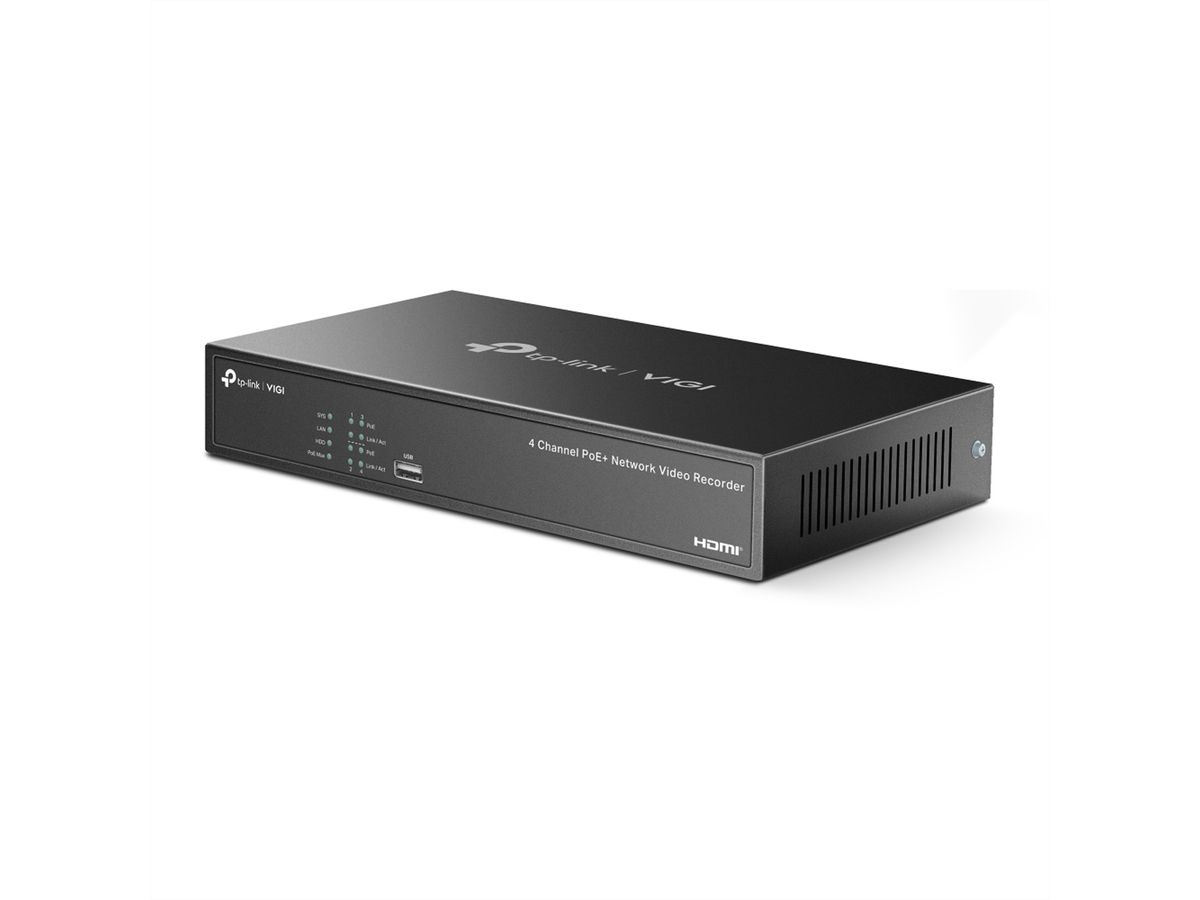 TP-LinkNVR1004H-4P-2TB NVR Enregistreur vidéo en réseau 4-CH, 4x PoE, 2 TB