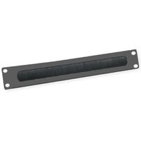 VALUE 19-Zoll-Kabeldurchführung 2 HE mit Bürstendichtung, schwarz