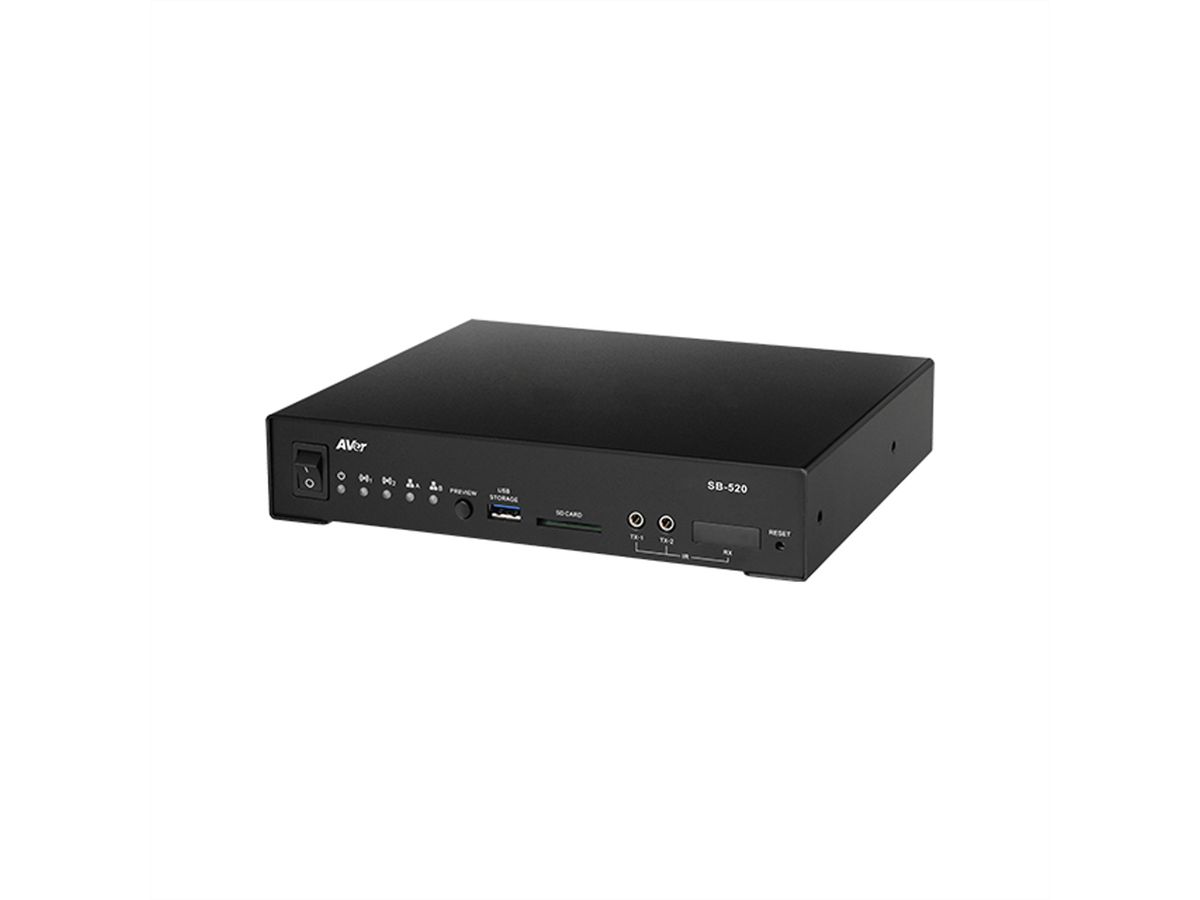 Aver Professionelle Streaming-Box SB-520, schwarz