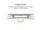 VALUE Support mural TV, distance murale de 47 mm, inclinable, 37–80 pouces, jusqu'à 75 kg