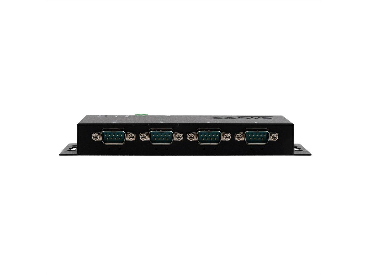 EXSYS EX-6114-2PoE Ethernet vers 4x RS-232 PoE avec connecteur 9 broches
