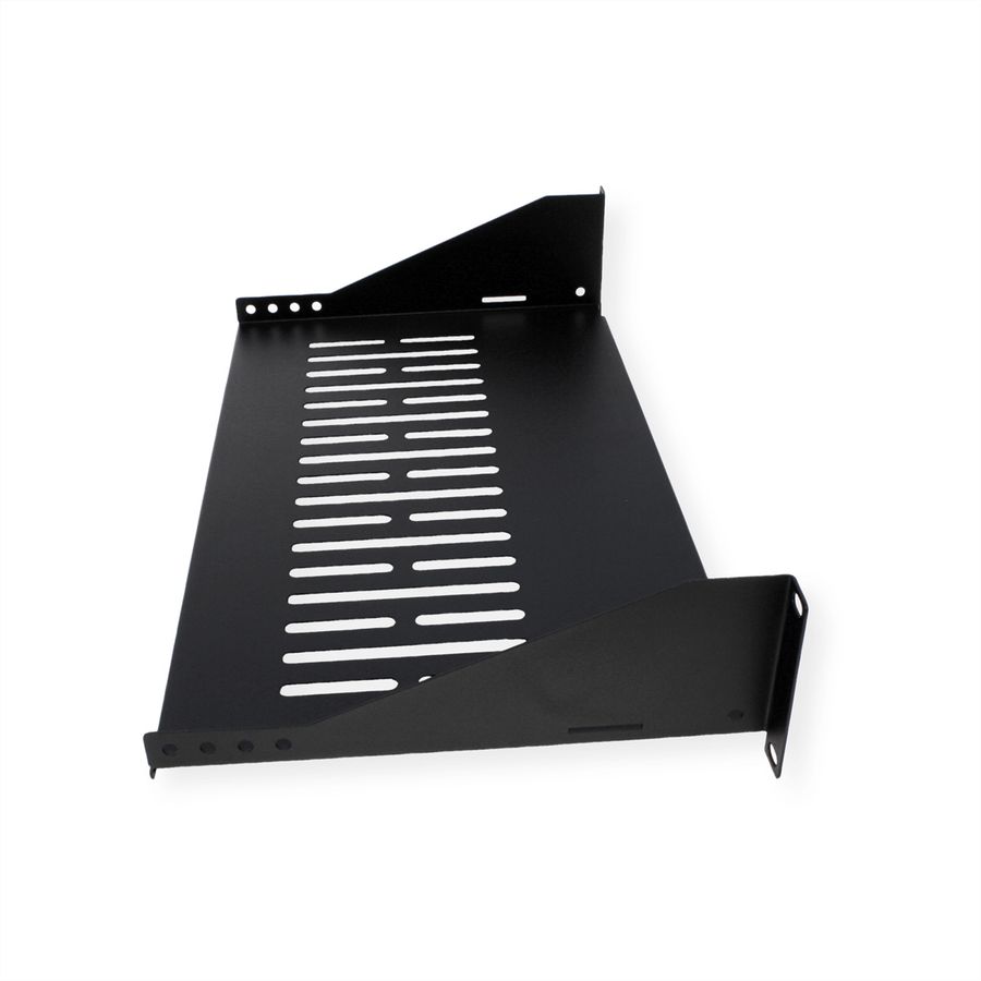 VALUE Etagère 19", 485 x 250mm, 2UH, max. 15kg, noir