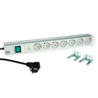 BACHMANN 19" 1UH 7xCEE7/3 1xSPD-Plus 1xcommutateur 2,0m CEE7/7