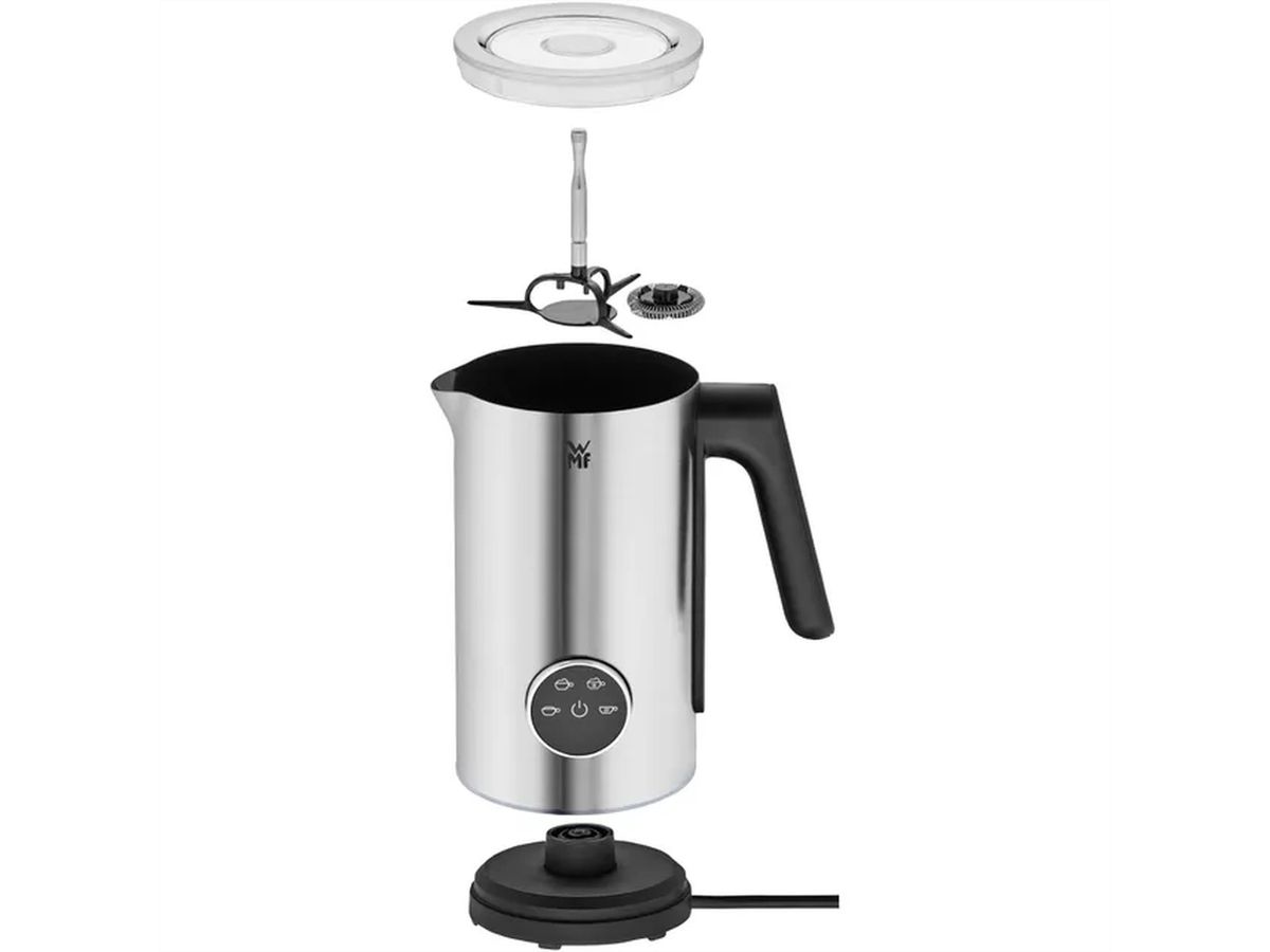 WMF Lumero Milchaufschäumer, 500 W, kabellos, Cromargan®, Matt