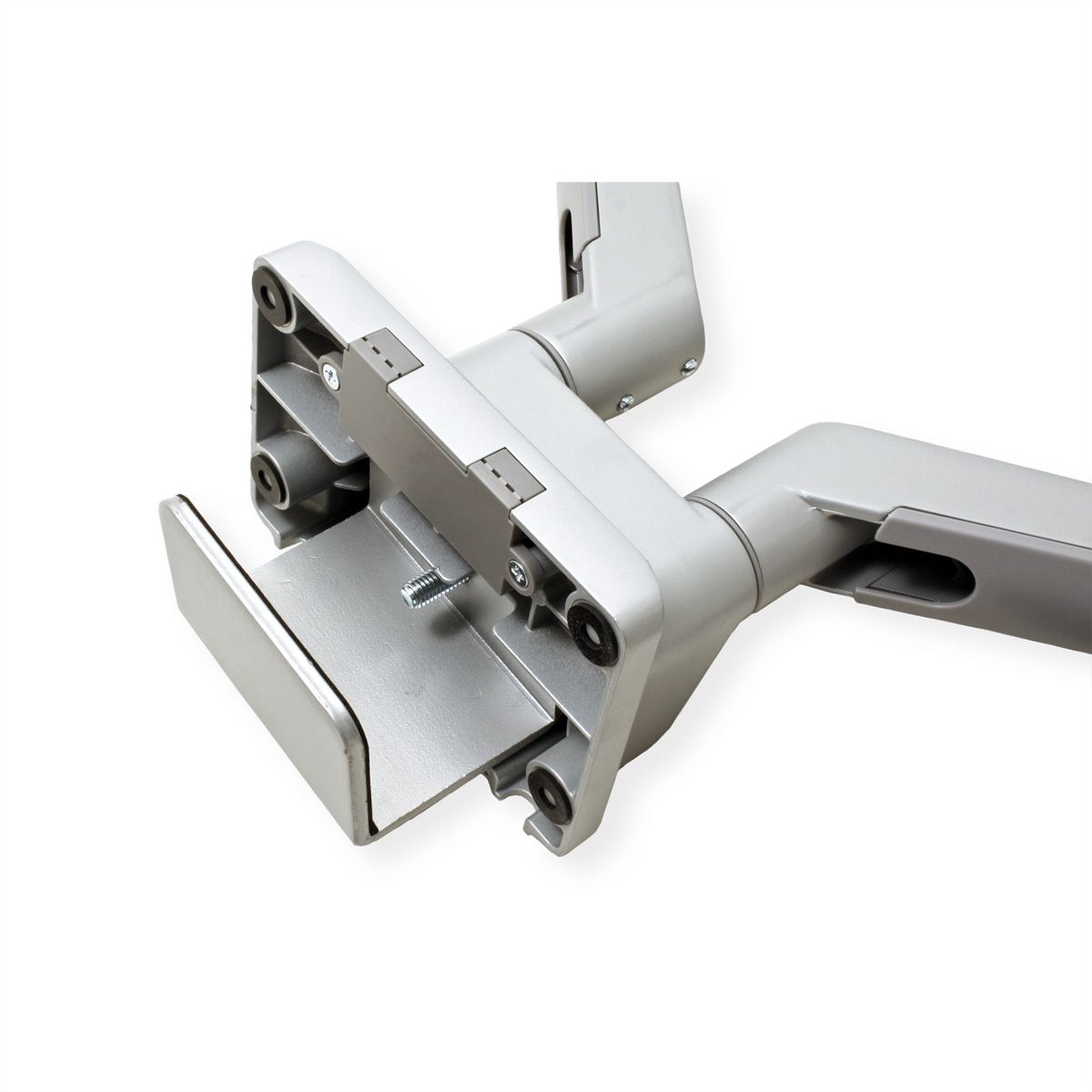 ROLINE Support double LCD, vérin à gaz, 5 articulations, fixation sur bureau, 17-23", jusqu'à 2x 9 kg, argent