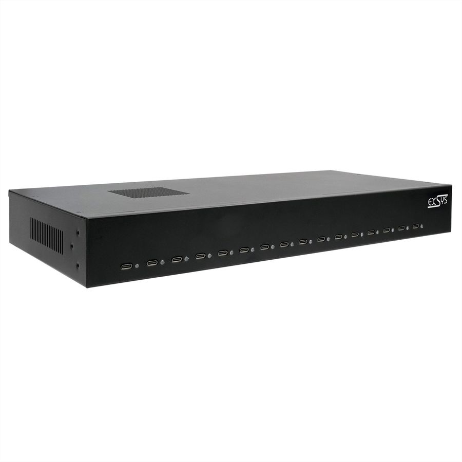 EXSYS EX-11016 16 Port USB-C Highpower Ladestation 480W