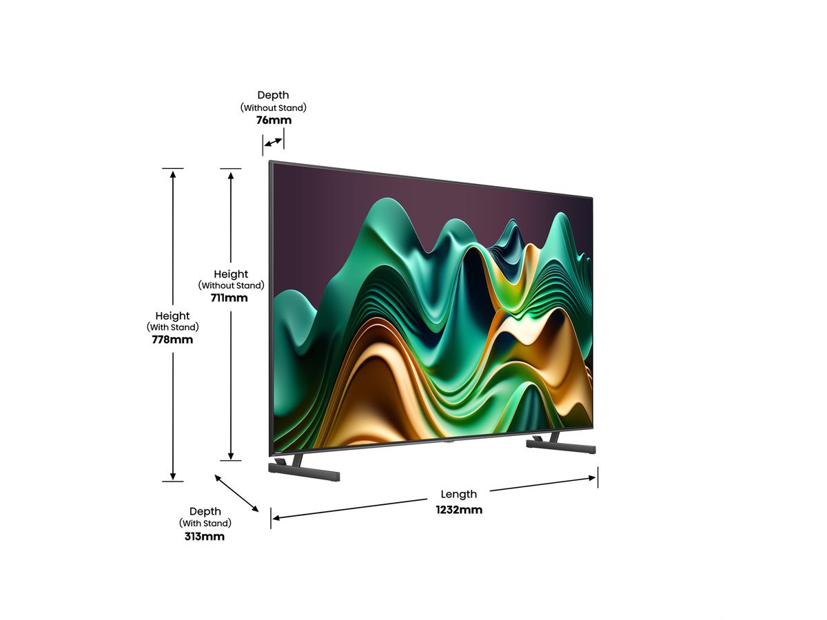 Hisense TV 55U6NQ, 55", ULED 4K, Mini LED, 60Hz