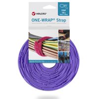 VELCRO® One Wrap® Strap 20mm x 150mm, 100 pièces, violet