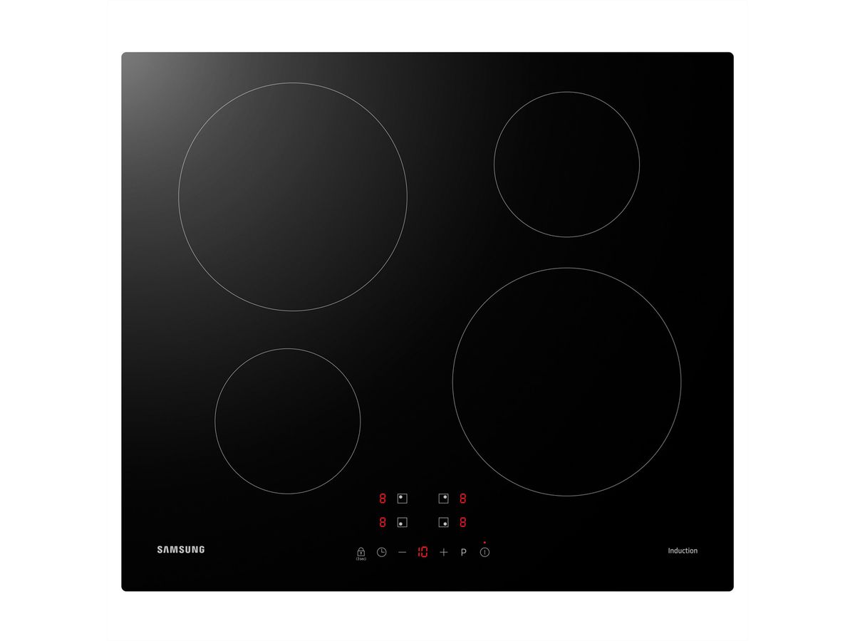 Plaque à induction Samsung 60 cm, 2 zones de cuisson de Ø14cm & 2 zones de cuisson de Ø22cm