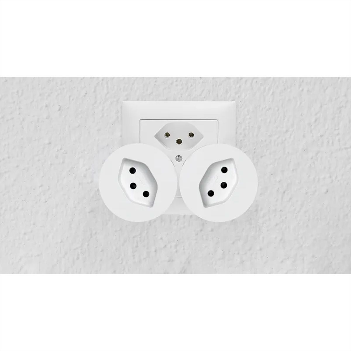 Steffen Funk-Zwischenstecker, weiss 3x (max.2500W), inkl. Fernb.