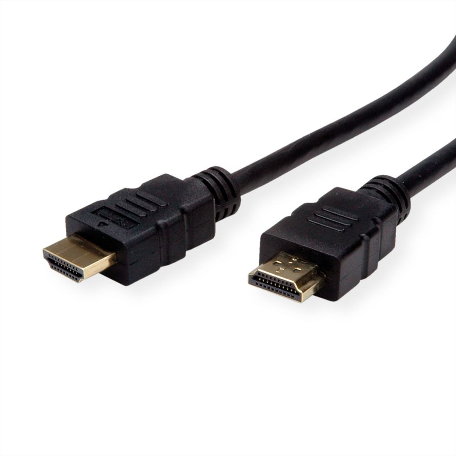 ROLINE HDMI High Speed Kabel mit Ethernet, TPE, schwarz, 1,5 m