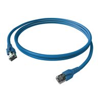 EasyLan FlexBoot Patchkabel Cat.6A, S/FTP, blau, 0,5 m