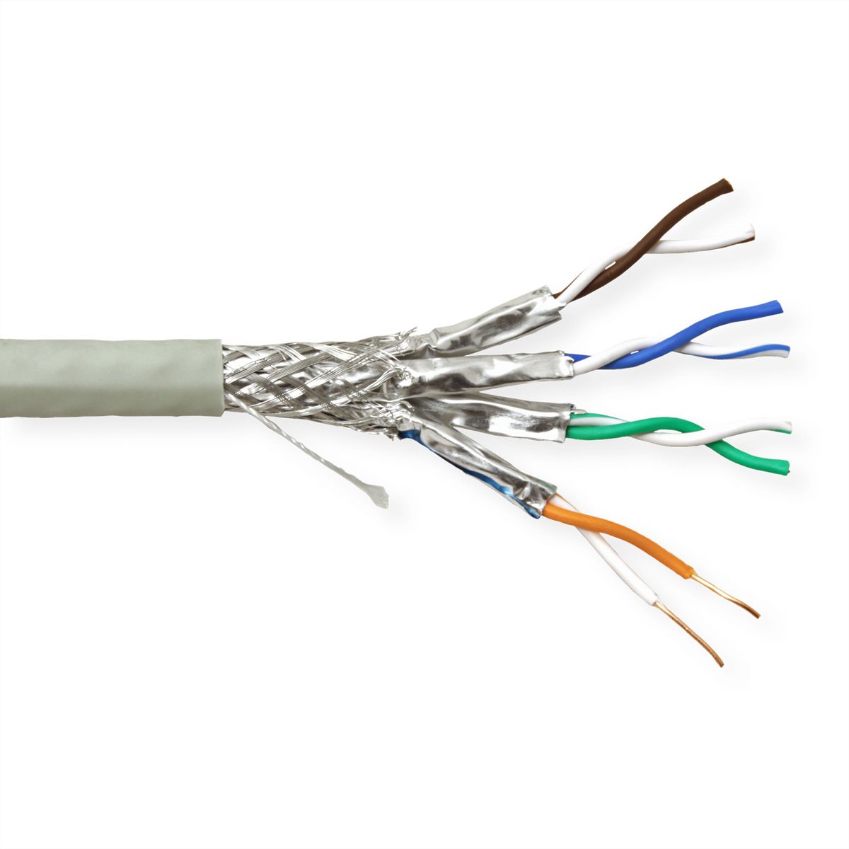 VALUE S/FTP Kabel, Cat.6A (Class EA), Massivdraht, Eca, 300 m