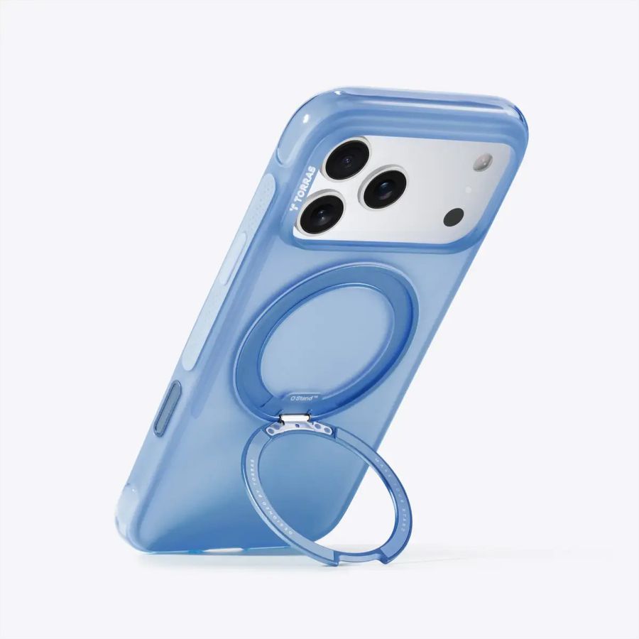 Torras Ostand O3 Air Case, iPhone 17 Pro Max, bleu
