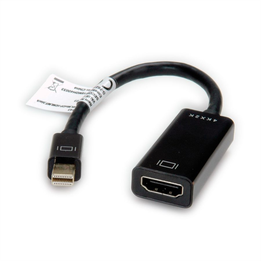 VALUE Adaptateur Mini DisplayPort-HDMI, v1.2, MiniDP M - HDMI F