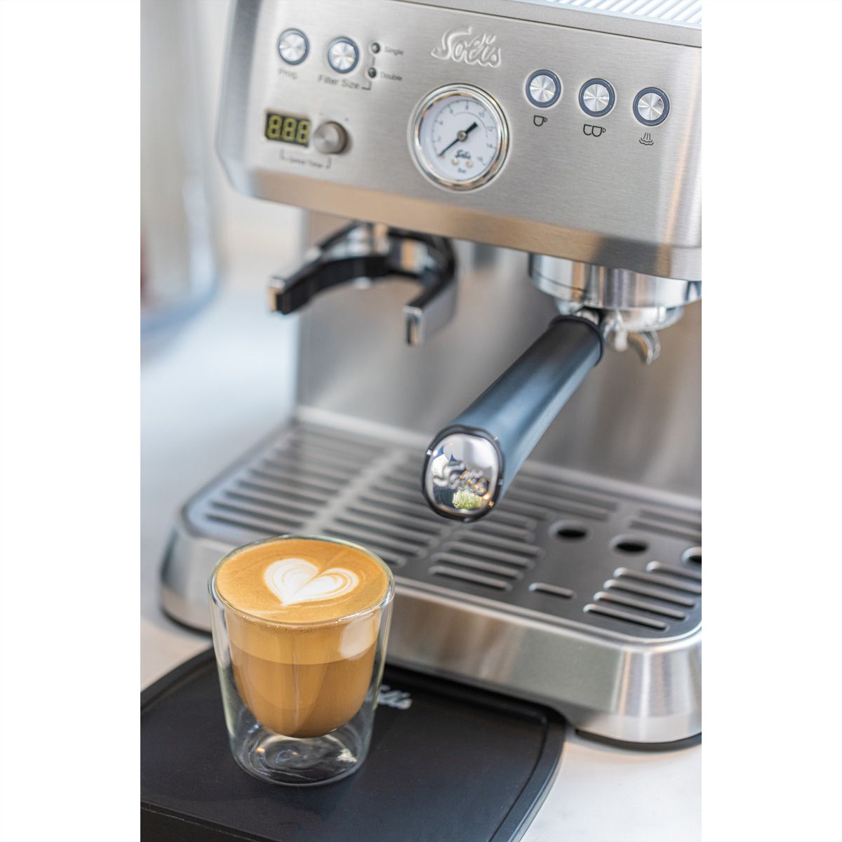Solis machine à café Perfetta 1019, argent