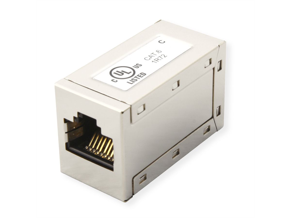 ROLINE Coupleur RJ-45 blindé, Cat.6 (Classe E), Lot de 25