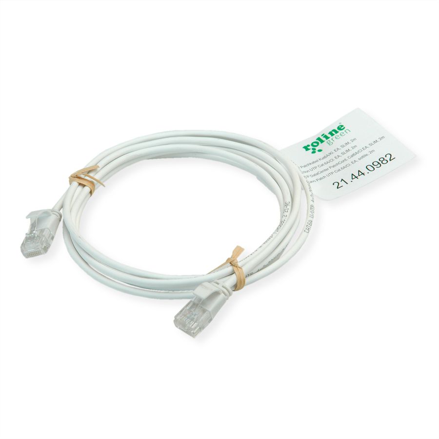 ROLINE GREEN Cordon Data Center UTP Cat.6A (Classe EA), LSOH, slim, noir, 0,15 m