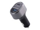 T'nB 1 USB-A QC and 1 USB-C PD, car charger 83W - Schwarz