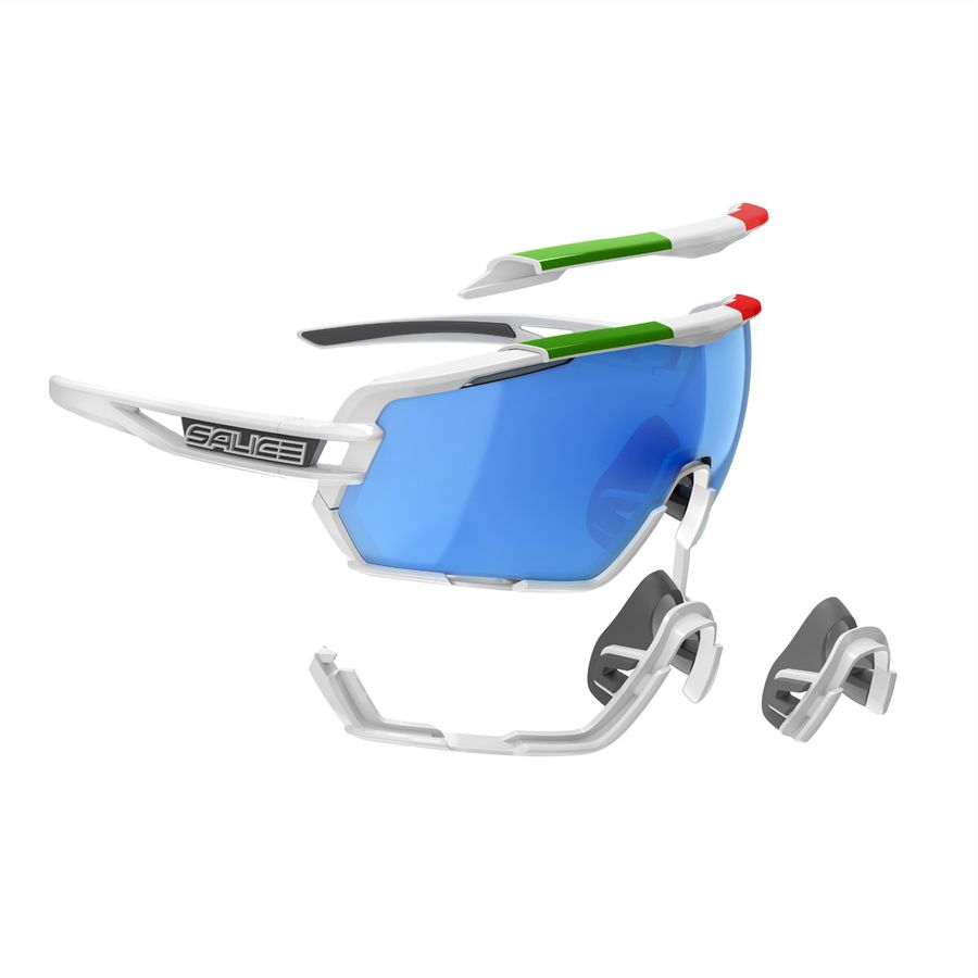 Salice Occhiali Sportbrille 020ITA, White ITA / RW Blue