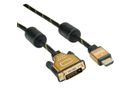 ROLINE GOLD Monitorkabel DVI (24+1) - HDMI, ST/ST, 5 m