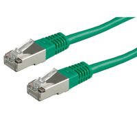 ROLINE Patchkabel Cat.5e (Class D) SF/UTP, grün, 0,5 m