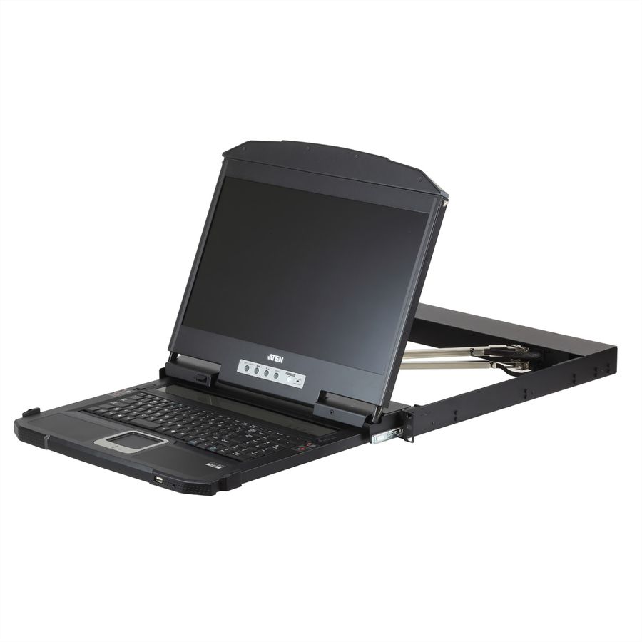 ATEN CL3800NW KVM-Konsole USB HDMI DVI VGA Dual Rail, CH-Layout