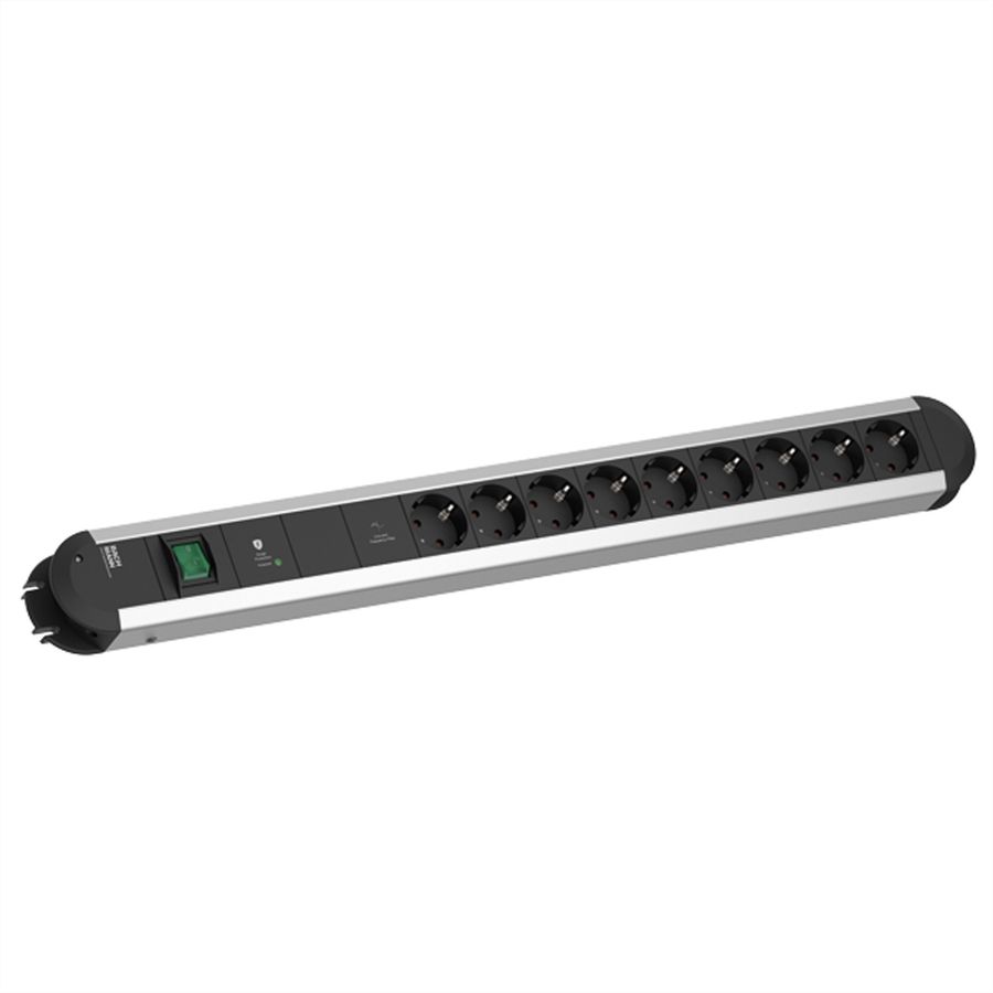 BACHMANN PRIMO 9xCEE7/3 1xGVS-Plus 1xinterrupteur 2,0m CEE7/7