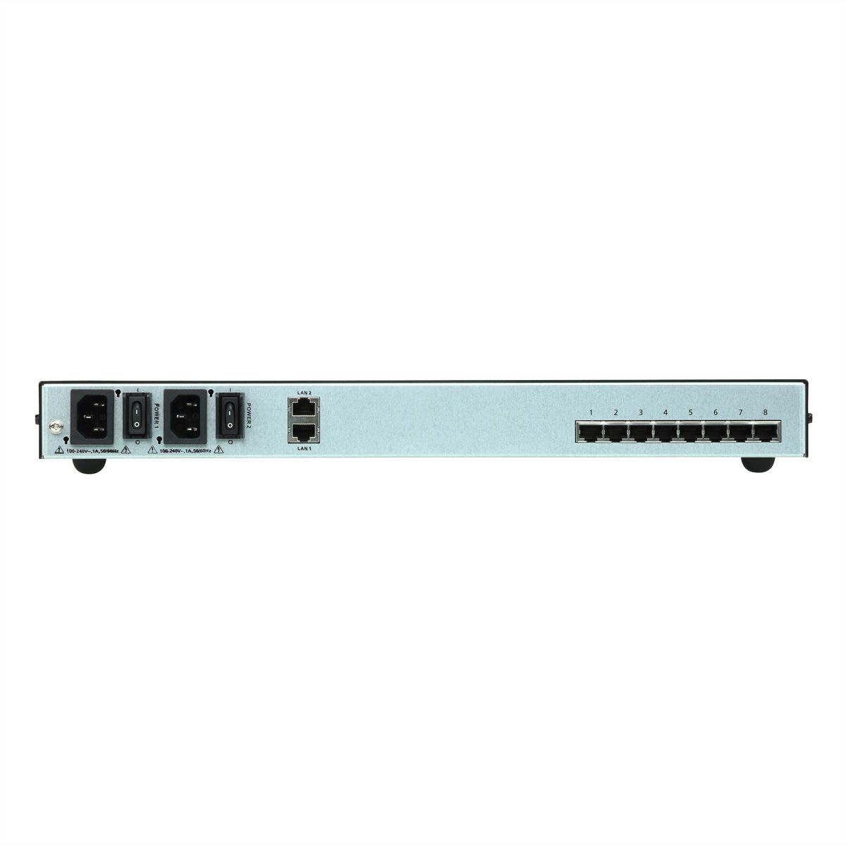 ATEN SN0108CO Serveur console série à 8 ports avec double alimentation/réseau local